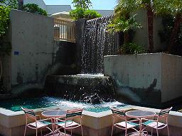 Waterfall outside of Meeting Room